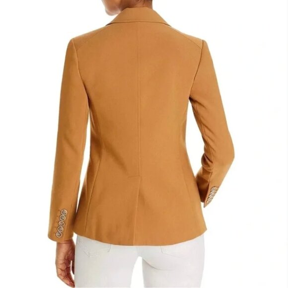 Paige | Chelsee Two-Button Blazer Caramel Tan | Size Large - Picture 2 of 12